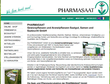 Tablet Screenshot of pharmasaat.de